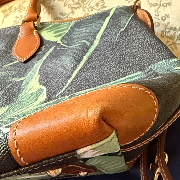 Dooney & Bourke Tropical Leaf Satchel - Picture 16 of 16